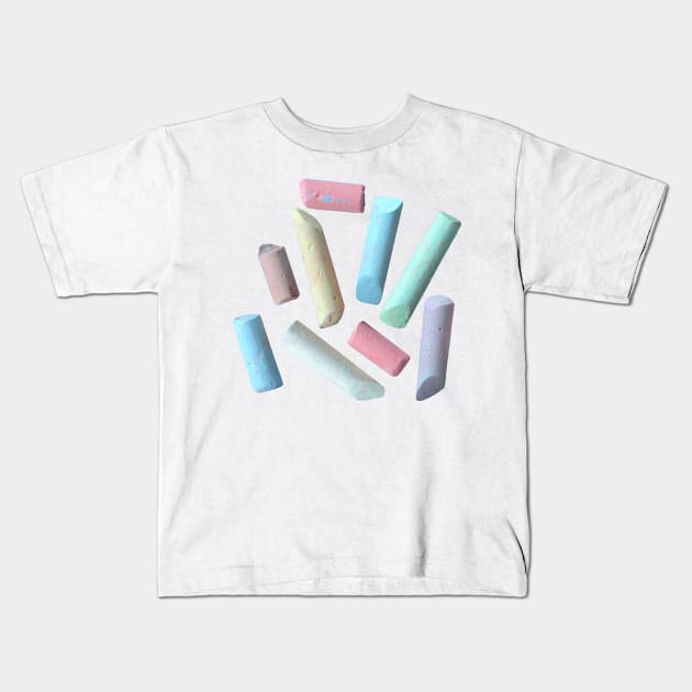 School Chalk Kids T-Shirt by mrdoomits